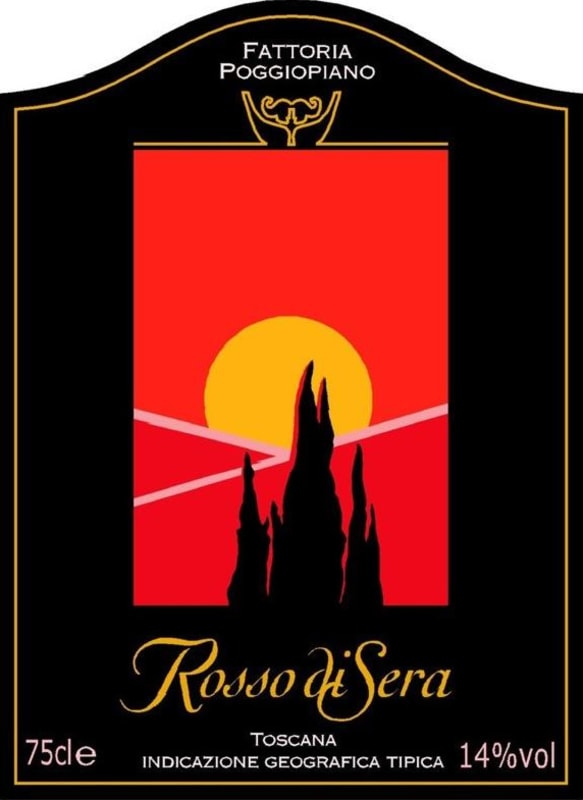 Poggiopiano Toscano Rosso di Sera 2010 Front Label