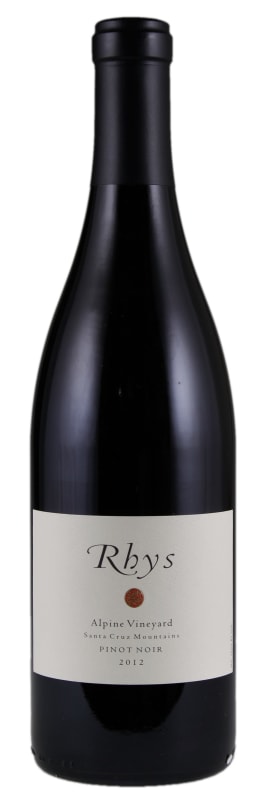 Rhys Alpine Vineyard Pinot Noir (stained labels) 2012 Front Bottle Shot