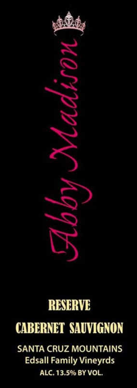 Pleasant Valley Vineyards Abby Madison Reserve Cabernet Sauvignon 2010 Front Label