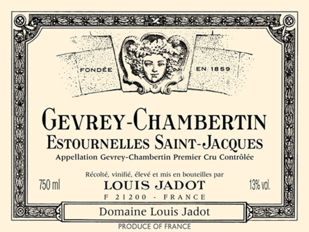 Louis Jadot Gevrey-Chambertin Estournelles Saint-Jacques Premier Cru 1994 Front Label