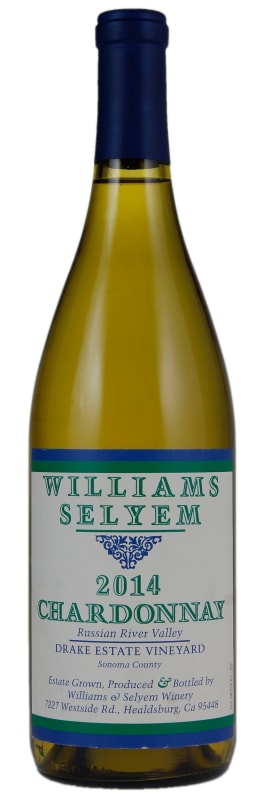 Williams Selyem Drake Estate Vineyard Chardonnay 2014 Front Bottle Shot