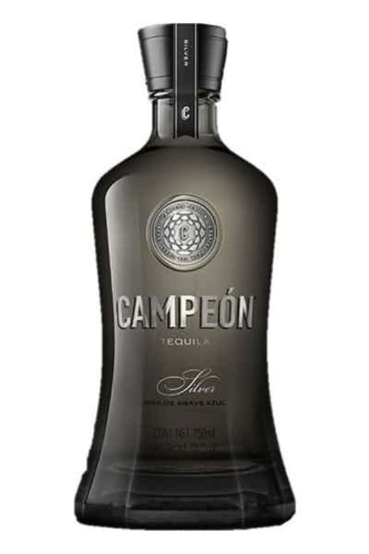 Campeon Silver Tequila Front Bottle Shot