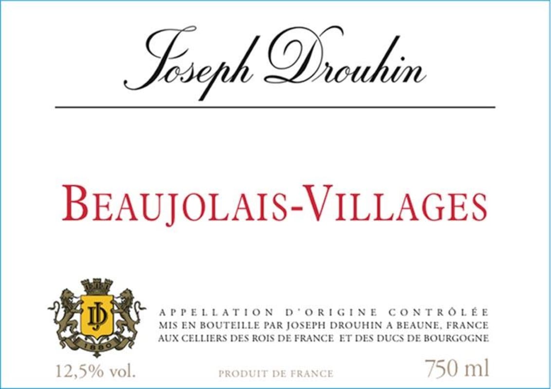 Joseph Drouhin Beaujolais Villages 2012 Front Label