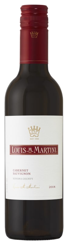 Louis Martini Sonoma Cabernet Sauvignon (375ML half-bottle) 2018 Front Bottle Shot