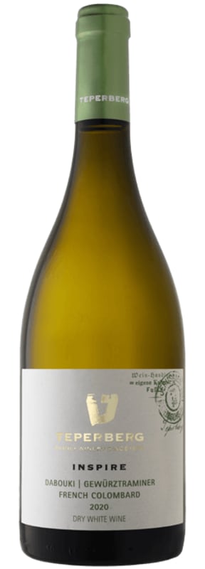 Teperberg Inspire White Blend (OU Kosher) 2020 Front Bottle Shot