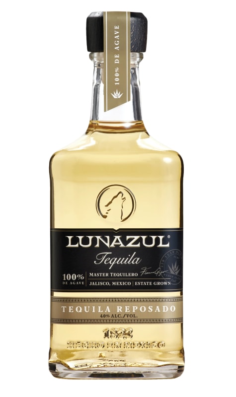 Lunazul Reposado Tequila Front Bottle Shot