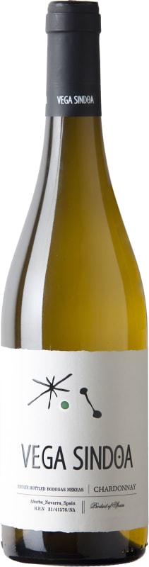 Bodegas Nekeas Vega Sindoa Barrel Fermented Chardonnay 2022 Front Bottle Shot