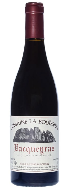 Domaine La Bouissiere Vacqueyras 2023 Front Bottle Shot