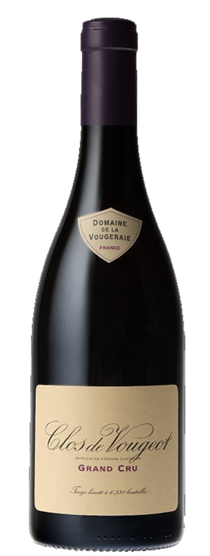 Domaine de la Vougeraie Clos de Vougeot Grand Cru 2002 Front Bottle Shot