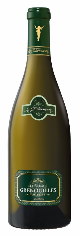 La Chablisienne Chablis Chateau Grenouilles Grand Cru 2015 Front Bottle Shot