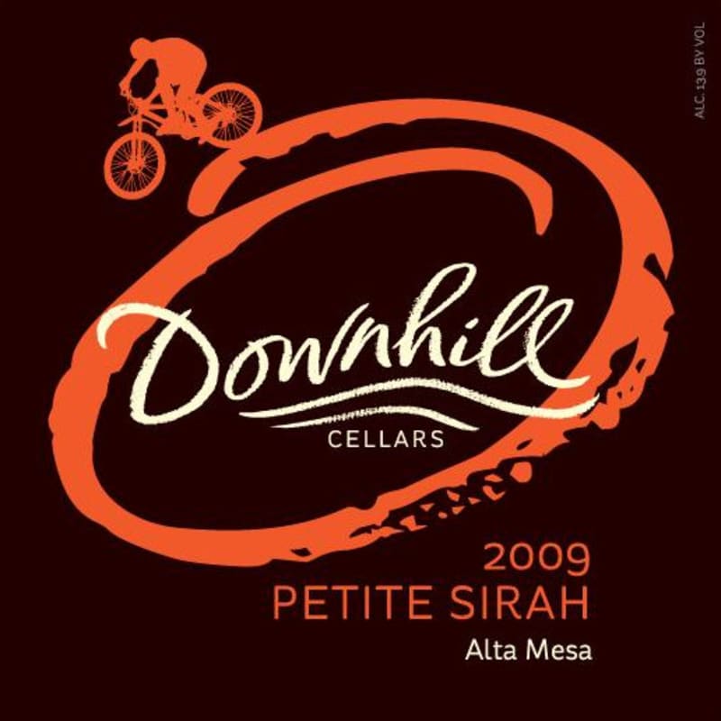 Downhill Winery Petite Sirah 2009 Front Label