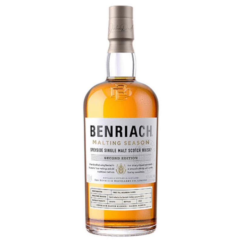 Benriach Malting Season Second Edition Speyside Single Malt Scotch Whisky Front Bottle Shot