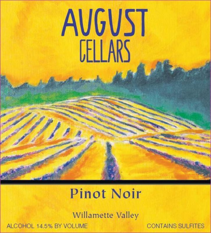 August Cellars Pinot Noir 2004 Front Label