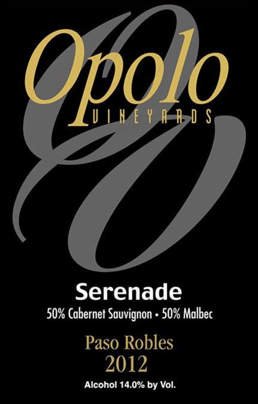 Opolo Serenade 2012 Front Label