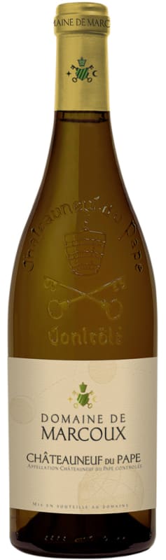 Domaine de Marcoux Chateauneuf-du-Pape Blanc 2018 Front Bottle Shot