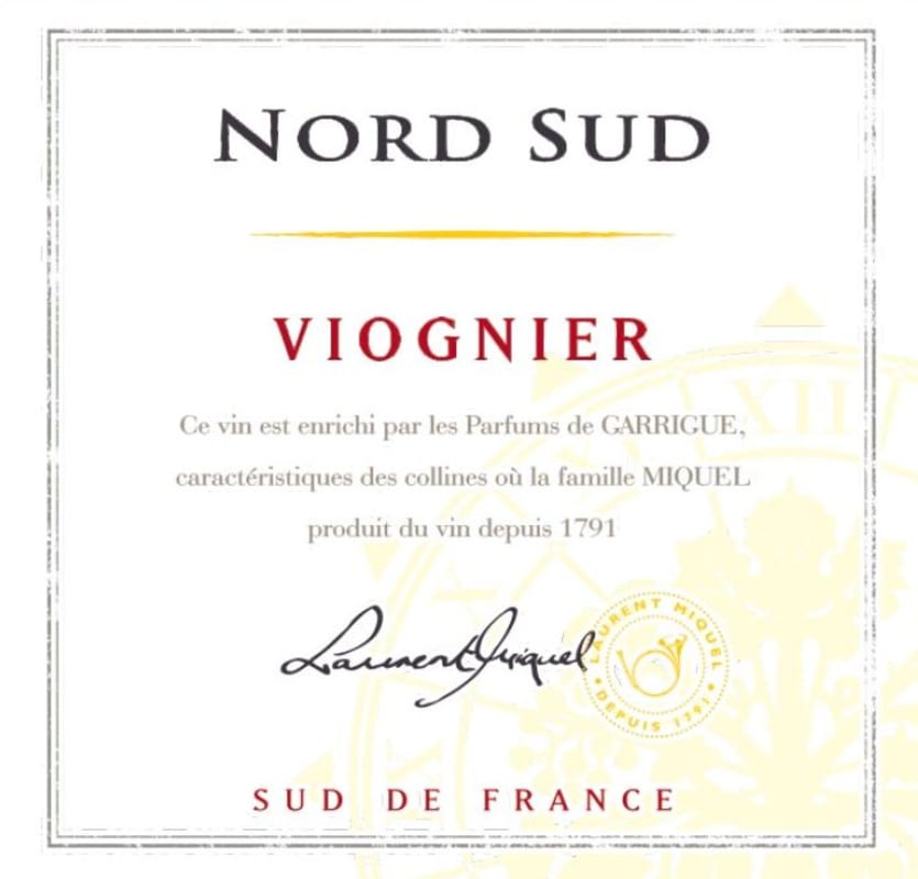 Laurent Miquel Nord Sud Viognier 2018 Front Label
