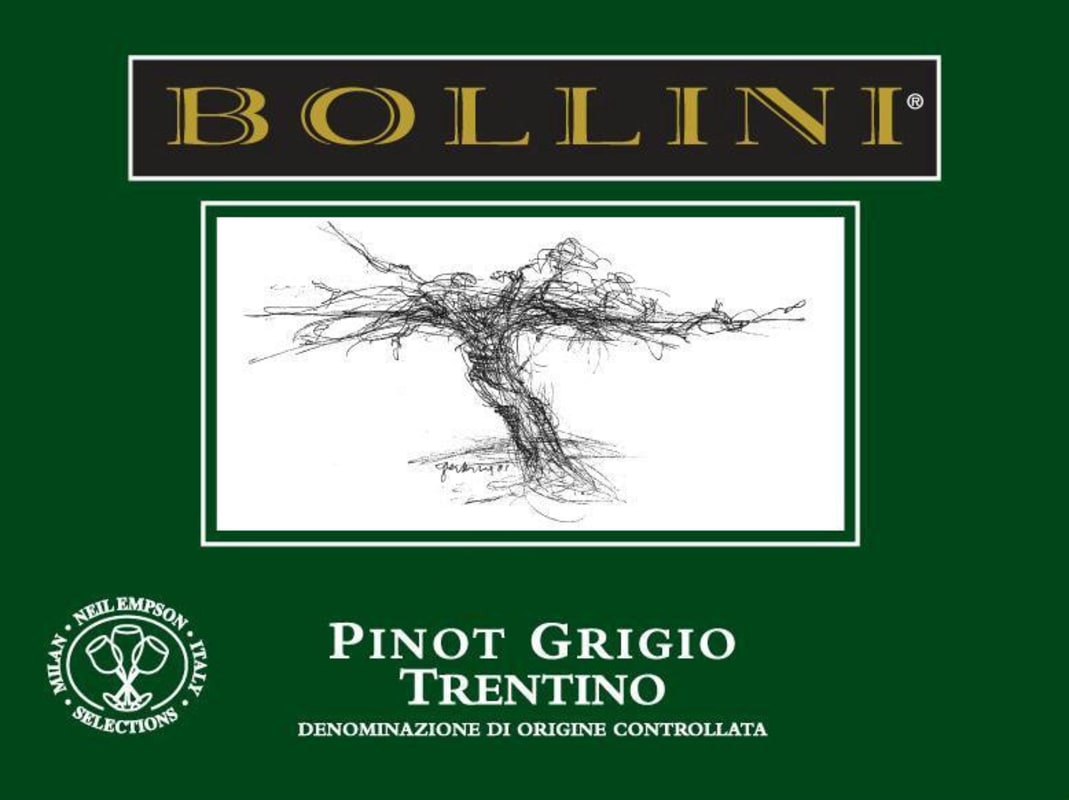 Bollini Pinot Grigio 2017 Front Label