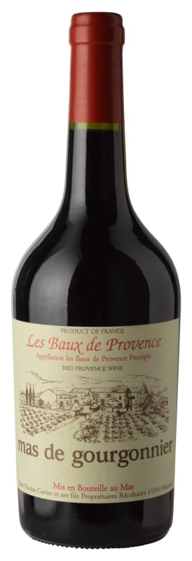 Mas de Gourgonnier Les Baux de Provence Rouge 2019 Front Bottle Shot