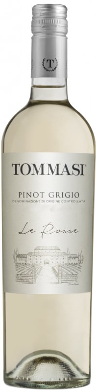Tommasi Le Rosse Pinot Grigio 2023 Front Bottle Shot