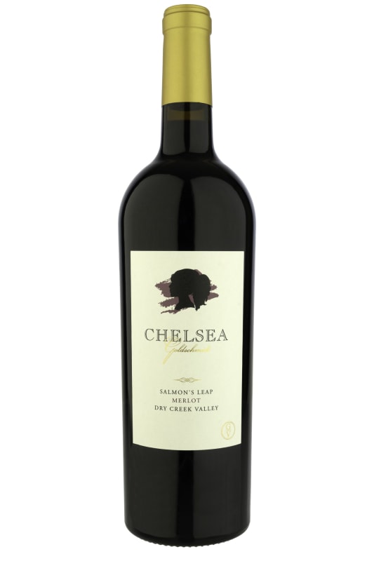 Goldschmidt Vineyard Chelsea Dry Creek Valley Merlot 2018 Front Bottle Shot