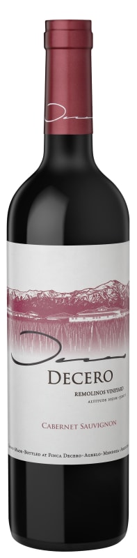 Finca Decero Remolinos Vineyard Cabernet Sauvignon 2018 Front Bottle Shot