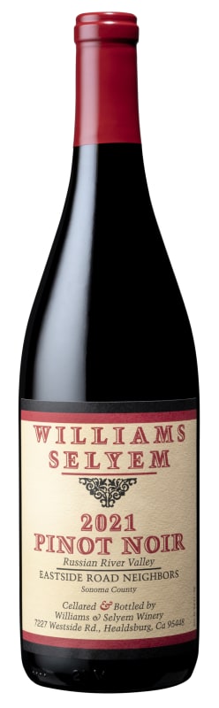 Williams Selyem Eastside Road Neighbors Pinot Noir 2021 Front Bottle Shot