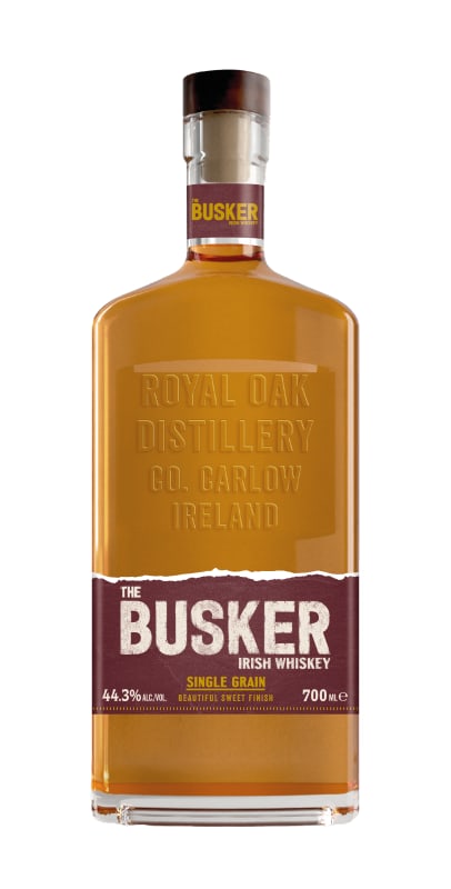 The Busker Single Grain Irish Whiskey (700ML) Front Bottle Shot