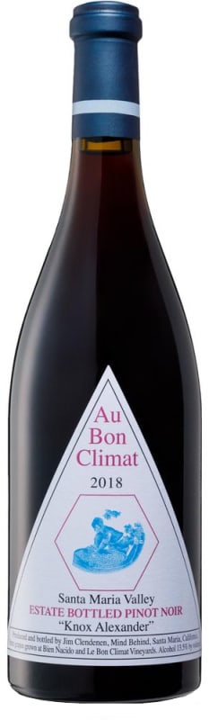 Au Bon Climat Knox Alexander Pinot Noir 2018 Front Bottle Shot