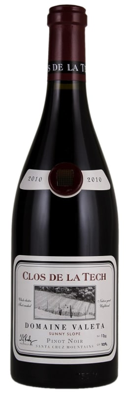 Clos de la Tech Domaine Valeta Sunny Slope Pinot Noir 2010 Front Bottle Shot