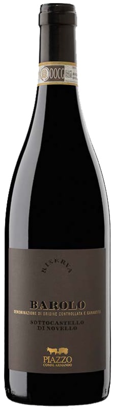Piazzo Comm. Armando Sottocastello di Novello Barolo Riserva 2013 Front Bottle Shot