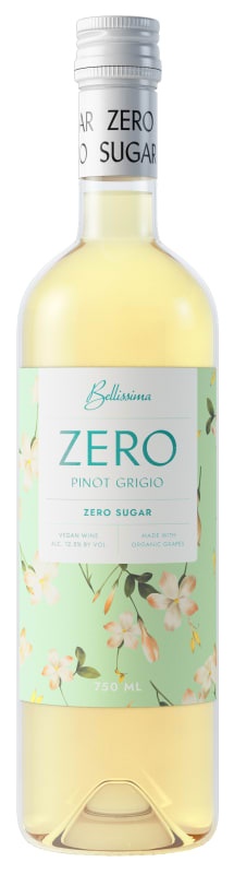 Bellissima Zero Sugar Pinot Grigio 2023 Front Bottle Shot
