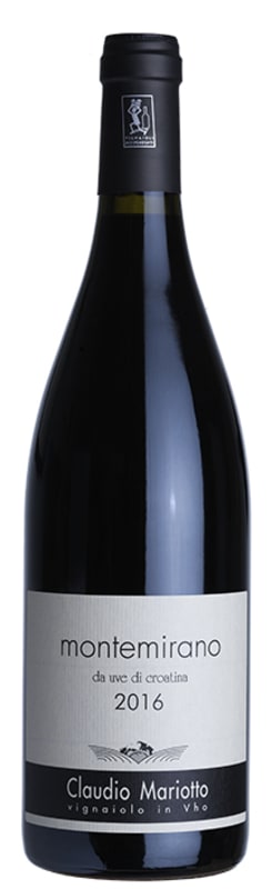Claudio Mariotto Montemirano Croatina 2016 Front Bottle Shot