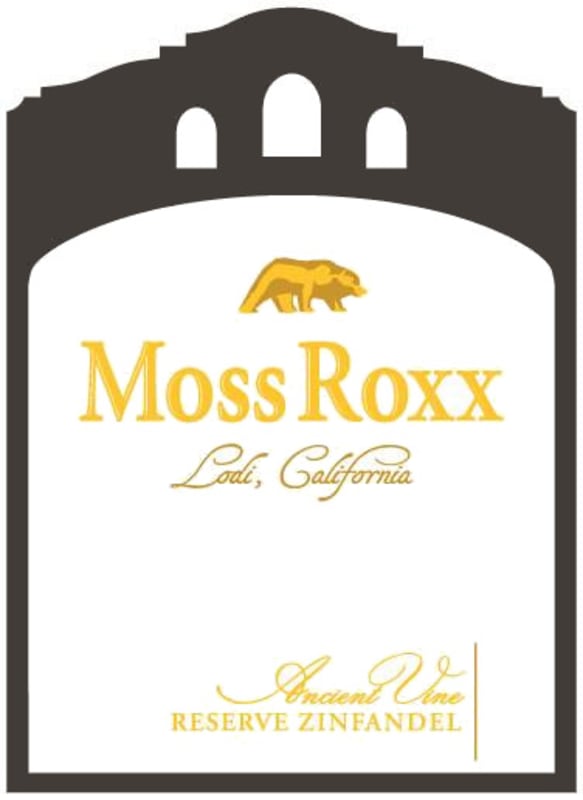 Moss Roxx Ancient Vine Reserve Zinfandel 2015 Front Label