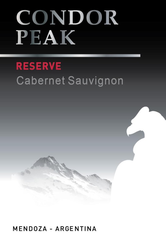 Andean Vineyards Condor Peak Reserve Cabernet Sauvignon 2013 Front Label