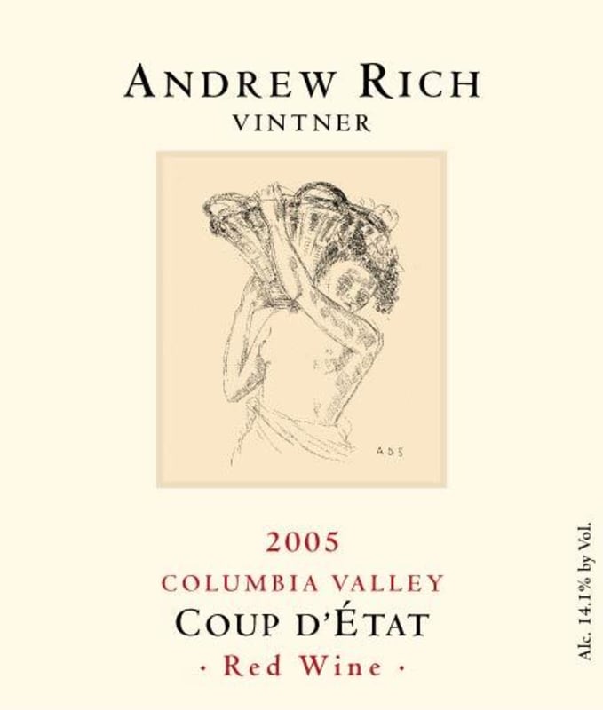 Andrew Rich Coup d'Etat Red 2005 Front Label