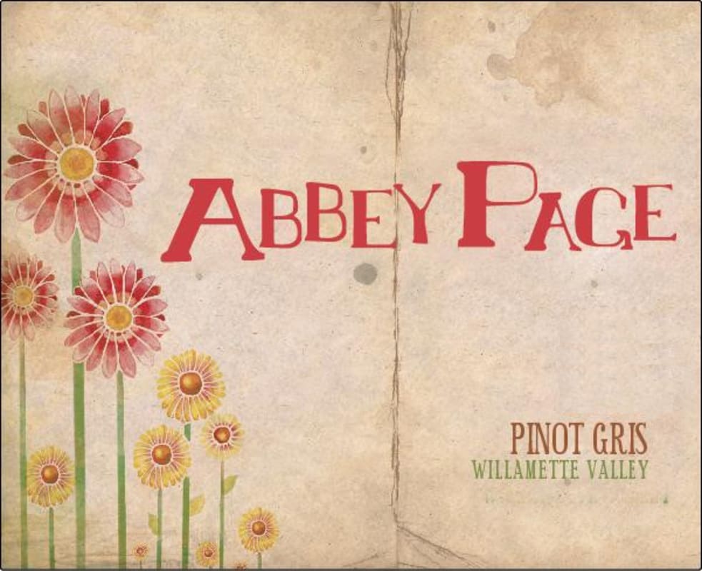 Abbey Page Pinot Gris 2014 Front Label