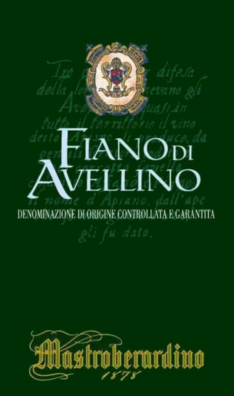 Mastroberardino Fiano di Avellino 2016 Front Label