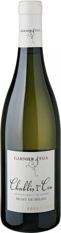 Garnier et Fils Chablis Mont de Milieu Premier Cru 2016 Front Bottle Shot