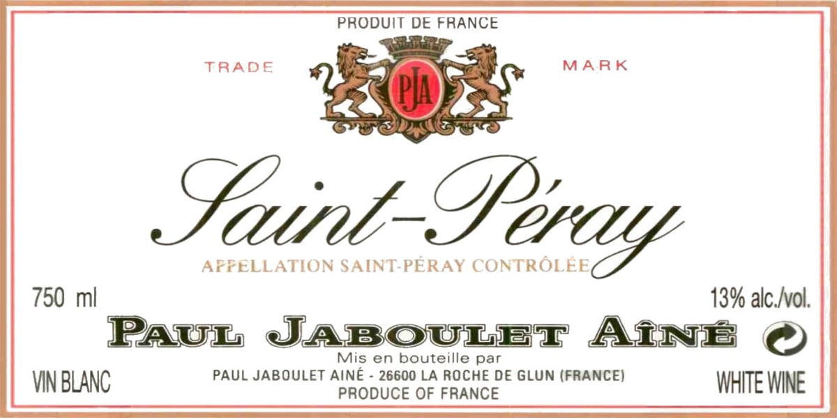 Jaboulet Saint-Peray Les Sauvageres Blanc 2002 Front Label