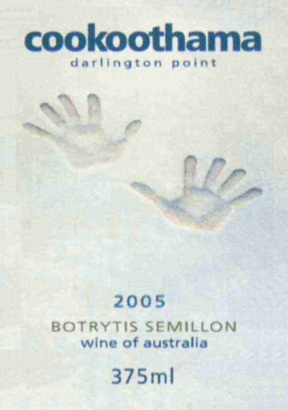 Nugan Estate Cookoothama Botrytis Semillon 2005 Front Label