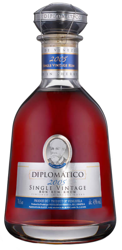 Diplomatico Single Vintage Rum 2005 Front Bottle Shot