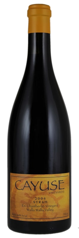 Cayuse En Chamberlin Syrah 2006 Front Bottle Shot