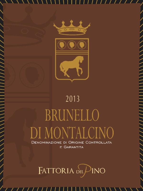 Fattoria del Pino Brunello di Montalcino 2013 Front Label