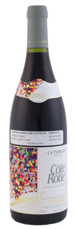 E. Guigal Cote Rotie La Turque 2003 Front Bottle Shot