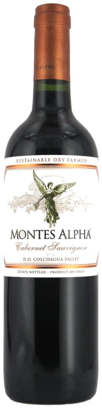 Montes Alpha Series Cabernet Sauvignon 2017 Front Bottle Shot