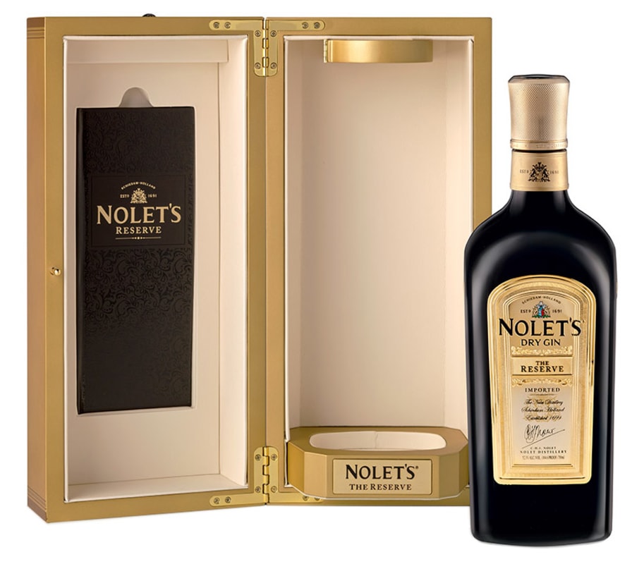 Nolet's The Reserve Dry Gin with Gift Box Front Bottle Shot