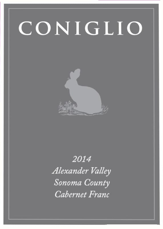 Coniglio Wines Cabernet Franc 2014 Front Label
