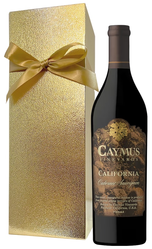 Caymus California Cabernet Sauvignon with Gold Gift Box | Wine.com