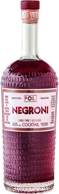 Poli Negroni Cocktail (700ML) Front Bottle Shot