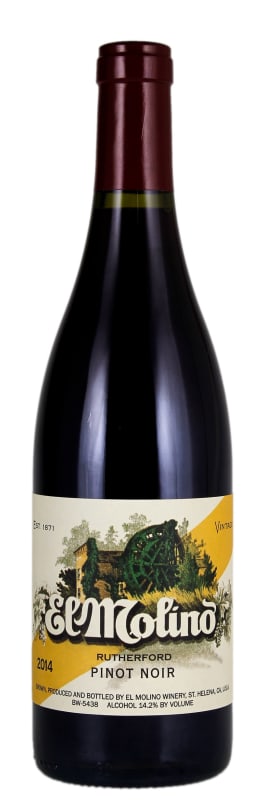 El Molino Pinot Noir 2014 Front Bottle Shot